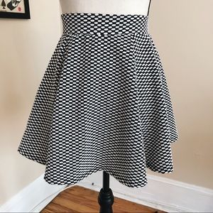 Forever21 Polka Dot Skater Skirt S